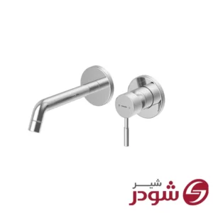 شیر روشویی دو تکه توکار مدل مارینو کروم شودر