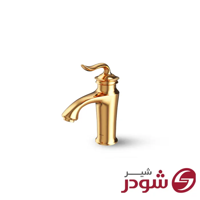 شیر روشویی مدل لوکا طلایی شودر