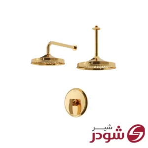 شیر حمام توکار تیپ 1 مدل گلوریس طلایی شودر