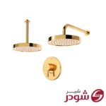 شیر حمام توکار تیپ 1 مدل مارینو طلایی شودر