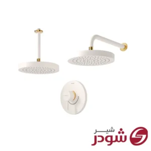 شیر حمام توکار تیپ 1 مدل مارینو شیری طلا شودر