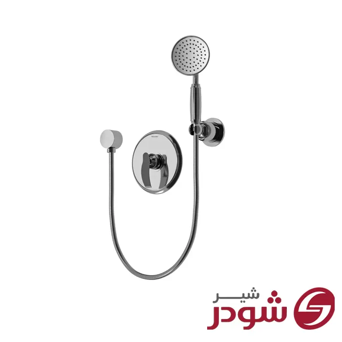 شیر حمام توکار تیپ 2 مدل گلوریس کروم شودر