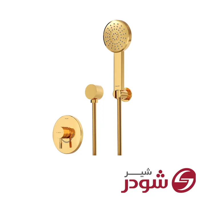 شیر حمام توکار تیپ 2 مدل مارینو طلایی شودر