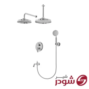 شیر حمام توکار تیپ 4 مدل گلوریس کروم شودر