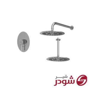 شیر حمام تیپ 1 توکار مدل روگن کروم شودر