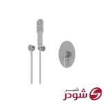 شیر حمام تیپ 2 توکار مدل روگن کروم مات شودر