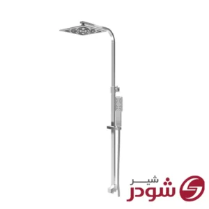 علم دوش حمام مدل بارانیا کروم شودر