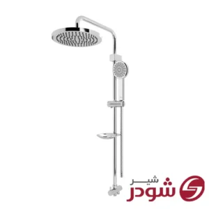 علم دوش حمام مدل دکو کروم شودر