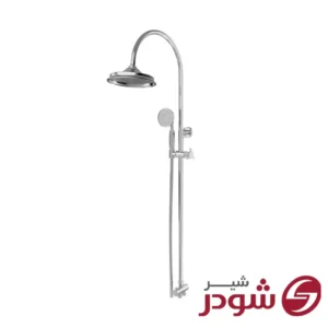 علم دوش حمام مدل لوبک کروم شودر