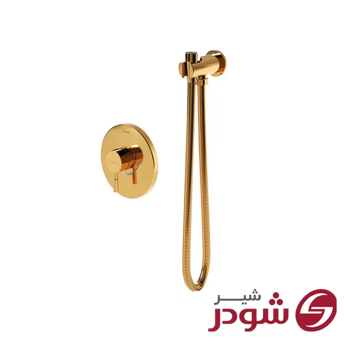 شیر توالت توکار مدل مارینو طلایی شودر