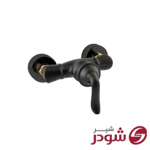 شیر توالت مدل لوکا مشکی طلا شودر