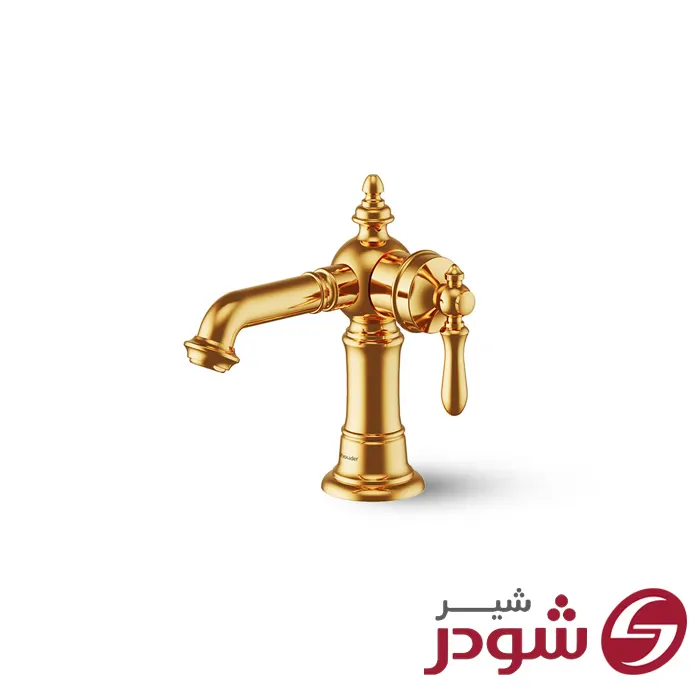 شیر روشویی مدل بیزانس طلایی شودر