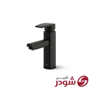 شیر روشویی مدل یونیک پلاس مشکی شودر