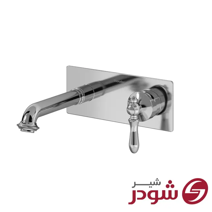 شیر روشویی یک تکه توکار مدل زیگموند کروم شودر