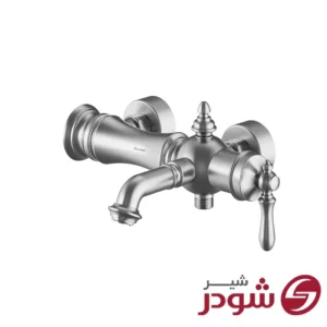 شیر حمام مدل بیزانس کروم مات شودر