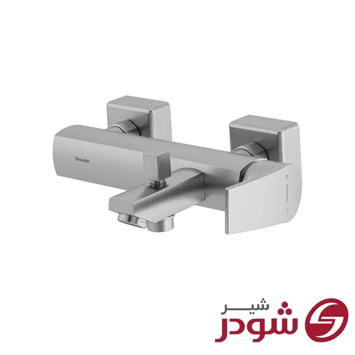 شیر حمام مدل یونیک پلاس کروم مات شودر