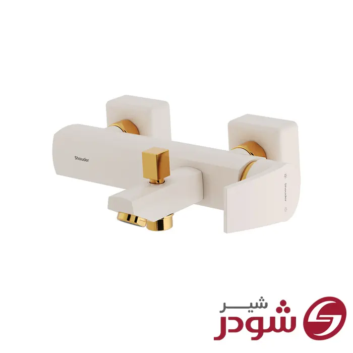 شیر حمام مدل یونیک پلاس شیری طلا شودر