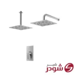 شیر حمام تیپ 1 توکار مدل رومرپلاس کروم مات شودر