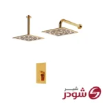 شیر حمام تیپ 1 توکار مدل رومرپلاس طلایی شودر