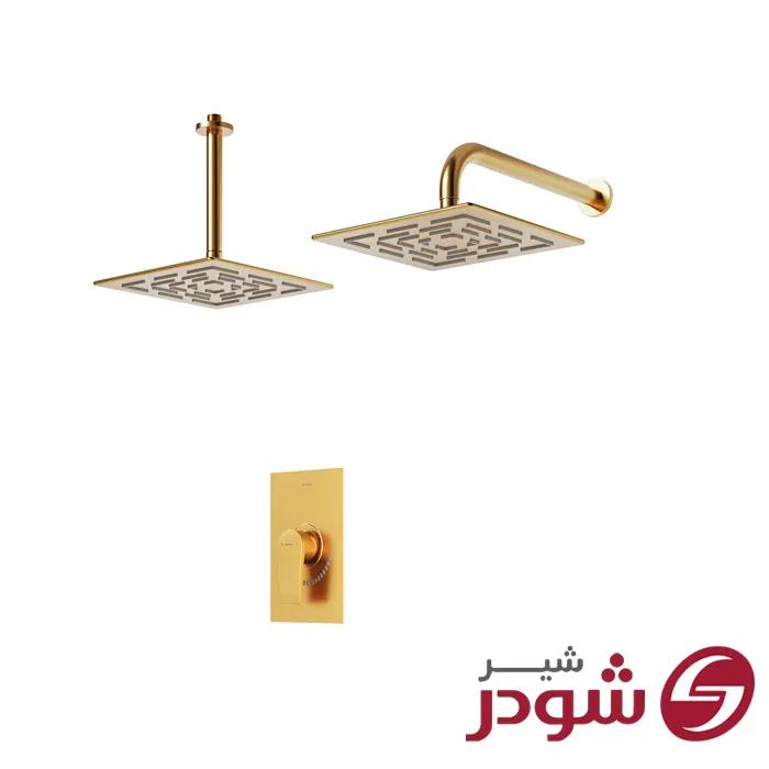 شیر حمام تیپ 1 توکار مدل رومرپلاس طلامات شودر