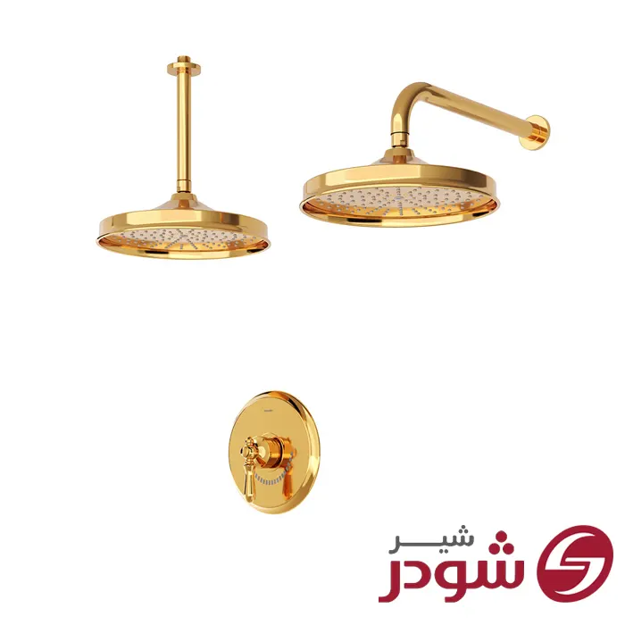 شیر حمام توکار تیپ 1 مدل زیگموند طلایی شودر