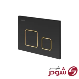 کلید فلاش تانک مدل رن مشکی طلا شودر