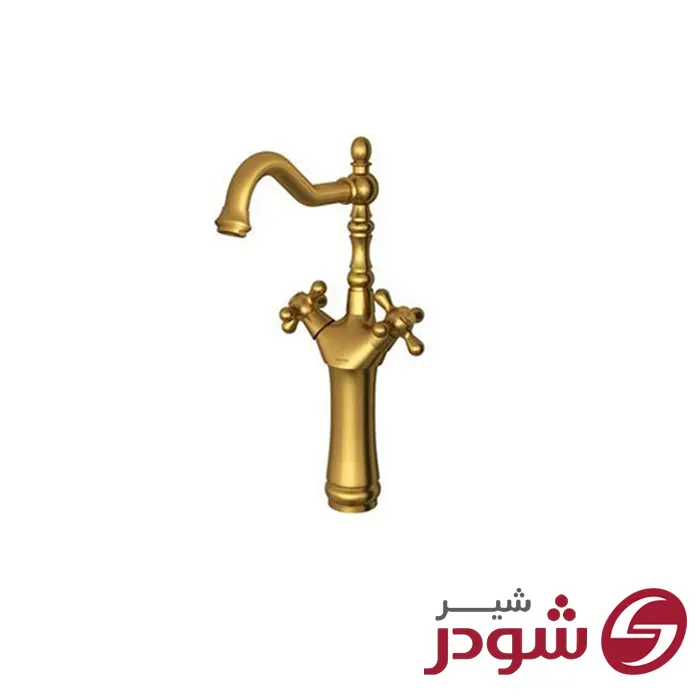 شیر روشویی پایه بلند مدل باروک پلاس شودر