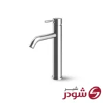 شیر روشویی پایه بلند مدل مارینو کروم شودر