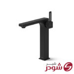 شیر روشویی پایه بلند مدل میشل مشکی شودر