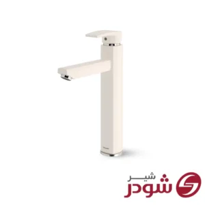 شیر روشویی پایه بلند مدل یونیک پلاس شیری کروم شودر