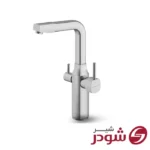 شیر آشپزخانه دومنظوره مدل یونیک کروم مات شودر