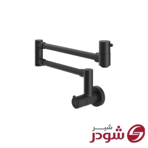 شیر آشپزخانه روگازی مدل مارینو مشکی شودر