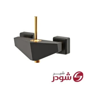 شیر توالت مدل تیفانی مشکی طلا شودر