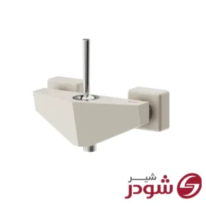 شیر توالت مدل تیفانی شیری کروم شودر
