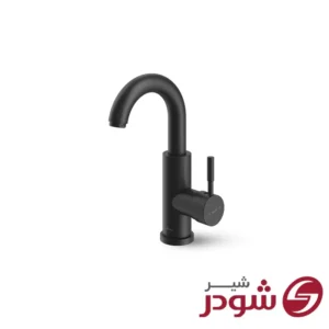 شیر روشویی زدرا مدل مارینو مشکی شودر