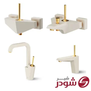 ست شیرآلات تیفانی شیری طلا شودر