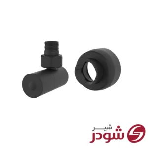 شیر حوله خشک کن گرد شودر مشکی