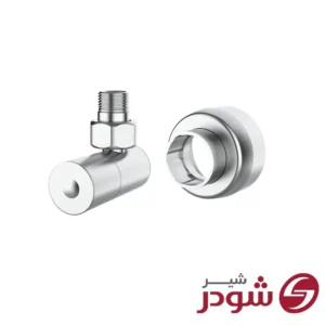 شیر حوله خشک کن گرد شودر کروم مات