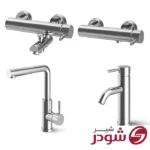 ست شیرآلات مدل مارینو کروم شودر